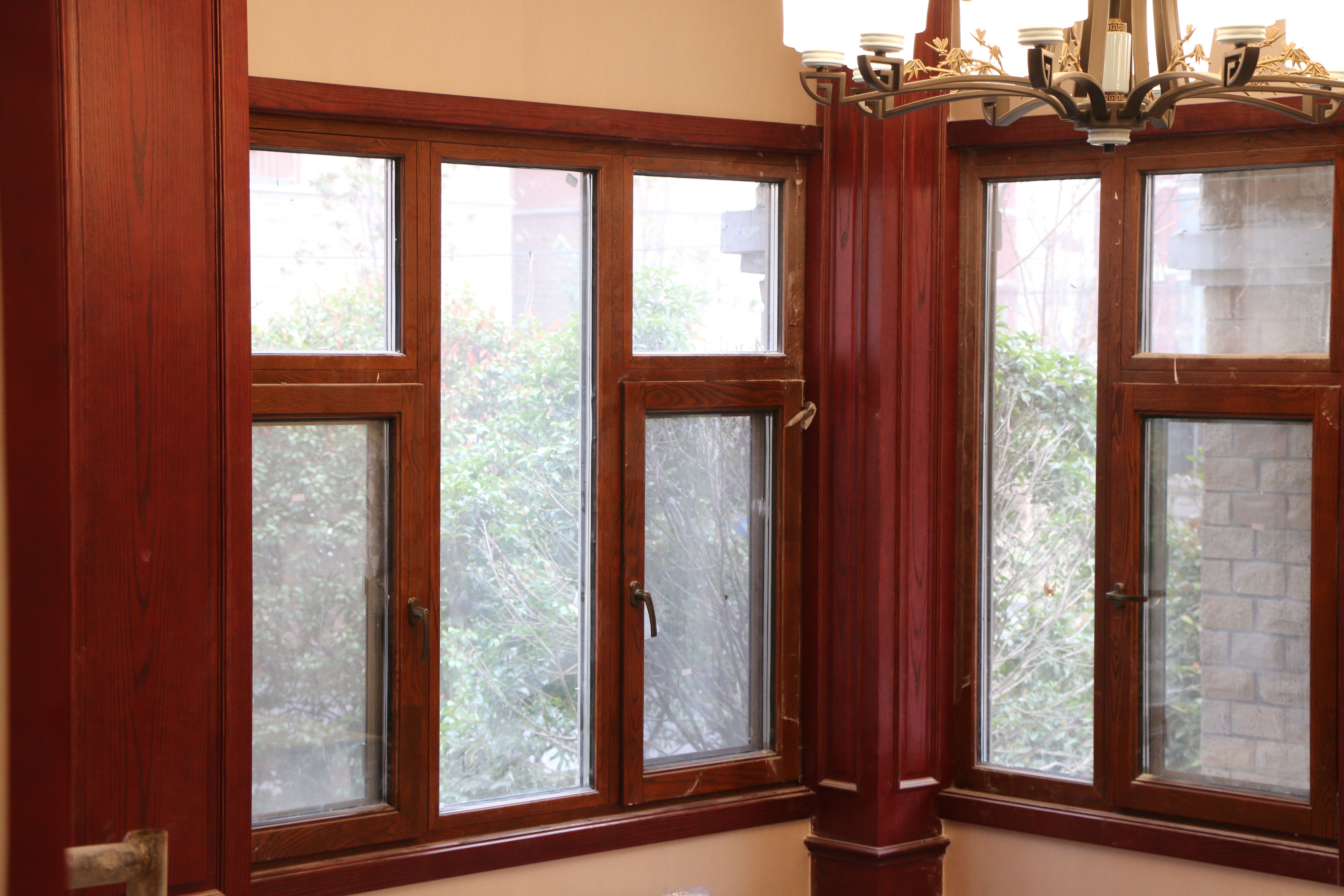 金堂木为宿迁华地置业提供铝包木门窗案例