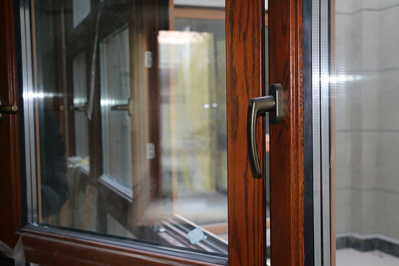 铝包木门窗产品细节实拍